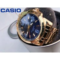 ราคา CASIO STANDARD นาฬิกาผู้ชายสายสแตนเลสหน้าปัดสีดำรุ่น MTP 1314D 1AV 100 รับประกันของแท้ 1 ปี (7443443117)