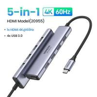 ราคา UGREEN อะแดปเตอร์ฮับ USB C Hub 4K 60Hz USB Type C 3 1 to HDMI USB 3 0 OTG Adapter USB C Dock สำหรับ MacBook Air Pro PC Mini USB HUB Model 20955A (16868423211)