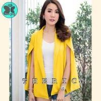 ราคา Nabee queeny เสื้อคลุมสุดฮิต เสื้อสูทแฟชั่น แขนแหวก ทรงสวยผ้าดี หรูหรา ไฮโซ งานป้าย the rich (11322340572)