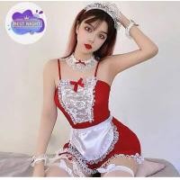 ราคา ชุดนอนเซ็กซี่ ชุดคอสเพลย์เมดแม่บ้าน มี 3 สี พีช ดำ แดง พร้อม 2 ไซต์ M XXL BN 063 ราคาส่ง (16810155898)