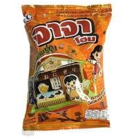 ราคา จาจาโฮม ข้าวโพ้ดอบกรอบรสบาร์บีคิว สีส้ม ขนาด 10 กรัม บรรจุ 12 ซอง (17295083232)