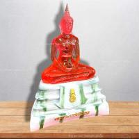 ราคา พระบูชาหลวงพ่อโสธร พระพุทธรูปตั้งบูชาขนาดหน้าตัก3นิ้ว ฐานหินอ่อนลายหยกสีมงคลประจำวันเกิด ภายในบรรจุพระแก้วมรกต ผ่านพิธีปลุกเสกแล้ว (16304083006)