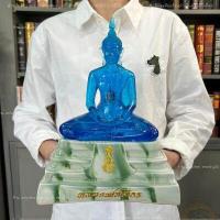 ราคา พระบูชาหลวงพ่อโสธร พระพุทธรูปตั้งบูชาขนาดหน้าตัก3นิ้ว ฐานหินอ่อนลายหยกสีมงคลประจำวันเกิด ภายในบรรจุพระแก้วมรกต ผ่านพิธีปลุกเสกแล้ว (16304083009)