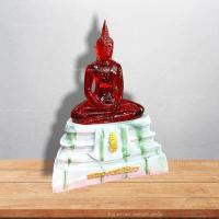 ราคา พระบูชาหลวงพ่อโสธร พระพุทธรูปตั้งบูชาขนาดหน้าตัก3นิ้ว ฐานหินอ่อนลายหยกสีมงคลประจำวันเกิด ภายในบรรจุพระแก้วมรกต ผ่านพิธีปลุกเสกแล้ว (16304083011)