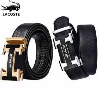 ราคา ซื้อ 1 แถม 1 Lacoste จระเข้หนังแท้เข็มขัดผู้ชายโดยอัตโนมัติหัวเข็มขัดธุรกิจเยาวชนเข็มขัดแฟชั่นของแท้ (16216686017)