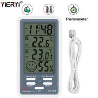 ราคา Yieryi Digital Temperature Humidity Meter Indoor Outdoor Thermo meter moisture meter Hygrometer large LCD display for warehouse greenhouse (16441783837)