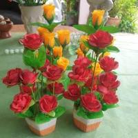 ราคา 2xดาวเรืองกระถาง ดาวเรือง 7ดอกในกระถาง ดอกุหลาบดอกไม้ปลอม ดอกไม้หิ้งพระ ดอกไม้ตั้งศาลดอกไม้และต้นไม้ประดิษฐ์ พร้อมส่ง (15363528217)