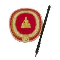 ราคา ตาลปัตร ตาลปัตรประดิษฐ์พระโลหะ พร้อมด้ามไม้กลึง ราคาต่อชุด สินค้ามี 7 สี (14644532211)