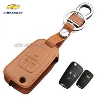 ราคา ซองหนังแท้ ใส่กุญแจรีโมทรถยนต์ Chevrolet Captiva Cruze Colorado Trailblazer Sonic พับข้าง รุ่นโลโก้เหล็ก 2 3 ปุ่ม (15468232944)