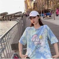 ราคา Queen พร้อมส่ง เสื้อยืดผู้หญิง เสื้อแฟชั่น คอกลมแขนสั้นลายการ์ตูน น่ารักๆสีสันสดใสGX (12205236407)