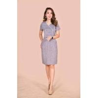 ราคา เดรสทำงาน เดรสสุภาพ เดรสทำงานผ้าลายริ้ว เดรสแฟชั่นชุดทำงาน มี 3 สี (7423070465)