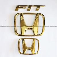 ราคา ชุดโลโก้ H ทอง ติดหน้า หลัง โลโก้ FIT สีทอง แต่งรถ รถแข่ง รถซิ่ง สำหรับ All New HONDA JAZZ 2014 2019 (13406600263)
