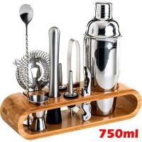 ราคา แก้ว เชคค็อกเทล Cocktail Shaker Stainless Steel Cobbler Shaker Pot Shaker Cup Martini Bartender Tools (14016955534)