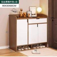 ราคา ชั้นวางรองเท้า shoes shelf ตู้เก็บรองเท้า ตู้รองเท้า ชั้นรองเท้า ตู้เก็บของ shoe rack ชั้นวางไม้ ตู้อเนกประสงค์ พร้อมชั้นวางของ (17242108824)
