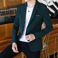 ราคา ชุดสูทเสื้อคลุมผู้ชายเสื้อตัวเดียวสุดหล่อสำหรับนักเรียนสไตล์เกาหลีวัยรุ่นฤดูใบไม้ร่วงเสื้อเบลเซอร์สีแดงชุดสูทลำลองผู้ชายอินเทรนด์ (6570174005)