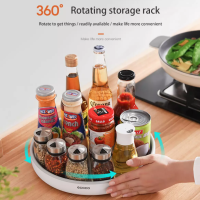 ราคา Ecoco ชุดเก็บ360 ถาดหมุนสำหรับห้องครัว Multifunctional ชั้นวางของในครัวตัวจัดระเบียบตู้เย็นสำหรับ Home อุปกรณ์เสริมในครัวขี้เกียจซูซาน Turntable ตะก (9784200515)