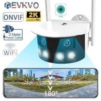 ราคา EVKVO 2K 4MP Dual เลนส์180องศา IP Wi Fi Camera กล้องกลางแจ้งไร้สายกันน้ำ Human Detection 50M สีการมองเห็นได้ในเวลากลางคืน Two Way Audio กล้องวงจรปิดกล้องวงจรปิด ICsee (17020633601)