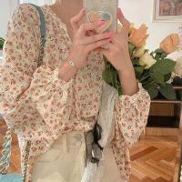 ราคา Myaistyle เสื้อเชิ้ตหญิง เสื้อเบลาส์ เสื้อ ผญ เสื้อ ผญแฟชั่น ลายดอกไม้ หลวม เกาหลี เสื้อไปทะเล 2022ใหม่ 16Z22041206 (13799014410)