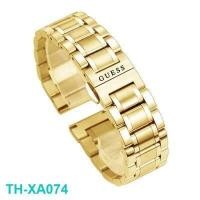 ราคา สายนาฬิกา Gales สายนาฬิกา สายเหล็ก ผู้ชายผู้หญิง กดสองครั้ง หัวเข็มขัดผีเสื้อ สแตนเลส GUESS อุปกรณ์เสริมสายนาฬิกาสแตนเลส 20 (14678551661)