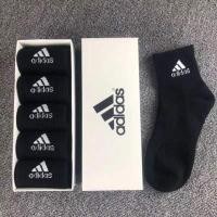 ราคา 5คู่1กล่อง ADIDASถุงเท้าข้อกลาง ถุงเท้านักเรียนกันลื่น ถุงเท้าใส่วิ่ง ใส่ออกกำลังกาย ฟุตบอล ผ้าดีไม่บาง ใส่สบาย ใส่ได้ทั้งชายและหญิง (14643166204)