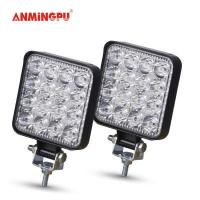 ราคา ANMINGPU Mini 42W 48Wโคมไฟสปอตไลท์LEDบาร์แท่งLED 12V 24VไฟLEDทำงานสำหรับเรือบรรทุกรถยนต์Atv 4X4 (6592276727)