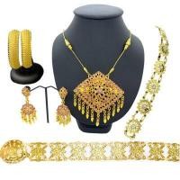 ราคา Vintage Jewelry ชุดเครื่องประดับไทย สร้อยคอ ต่างหูคลิป เข็มขัดหัวเข็มขัด สร้อยสังวาลย์ (16859901947)