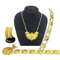 ราคา Vintage Jewelry ชุดเครื่องประดับไทย สร้อยคอ ต่างหูคลิป เข็มขัดหัวเข็มขัด สร้อยสังวาลย์ (16859901944)