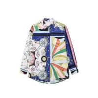 ราคา Clazzaa ผู้หญิงแฟชั่นพิมพ์เสื้อกระดุมแถวเดียววินเทจคอปกแขนยาวหญิงเก๋เลดี้เสื้อ (16179596467)