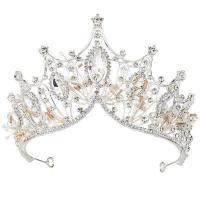 ราคา QINDALLE ผู้หญิง เครื่องประดับ เพชรเต็ม ที่คาดผม เจ้าสาว เพื่อนเจ้าสาว มงกุฎเจ้าสาว หมวกแต่งงาน มงกุฏคริสตัล เครื่องประดับผม (11417598990)
