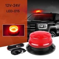 ราคา ไฟไซเรนไฟฉุกเฉินไฟกู้ภัยไฟไซเรนติดหลังคา LED 015 12V 24V ไฟติดหลังคาพร้อมฐานแม่เหล็ก สว่างตาแตก เหลือง สีแดง (5143862990)