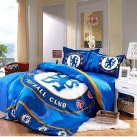 ราคา ผ้าปูที่นอน ชุดเครื่องนอน พร้อมผ้านวม 6 ฟุต ครบชุด 6 ชิ้น ลายเชลซี Chelsea (651336793)