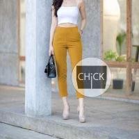 ราคา CHICK กางเกง 5 ส่วน ซิปข้าง เอวสูง ไม่ต้องรีด ผ้าโรเชฟ กางเกงผู้หญิง กางเกงทำงาน กางเกง5ส่วนญ กางเกงโรเชฟ กางเกงใส่สบาย กางเกงเก็บทรง (12106064615)