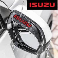 ราคา เหมาะสำหรับรถ Isuzu ด้านข้างกระจกมองหลังคิ้วกันฝนกระบังหน้าคาร์บอนไฟเบอร์ม่านบังแดดตัวป้องกันหิมะอุปกรณ์ตกแต่งรถ (11743887301)
