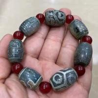 ราคา หินโมราทิเบตของแท้39ตาสินค้าเก่า Tianzhu สร้อยข้อมือหยกชอควอร์ตซ์สำหรับผู้ชายและผู้หญิงกำไลข้อมือหยก (13598349555)