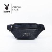 ราคา PLAYBOY กระเป๋าคาดอกคาดเอวผู้ชาย ลิขสิทธิ์แท้รุ่น ST B224PBM212 BL ดีไซน์คาดอกปั๊มลายไข่ปลาอักษร PB สีน้ำเงิน กรม (16739192895)