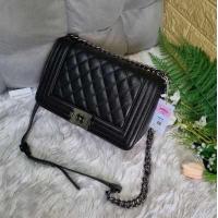 ราคา กระเป๋าแบรนด์แท้ กระเป๋าสะพายข้างผู้หญิง สไตล์ชาแนลบอย 8 10 นิ้ว กระเป๋าแฟชั่น2022 กระเป๋าวินเทจ กระเป๋าสะพายแฟชั่นผญ เกาหลี B801 B10 (11633967180)