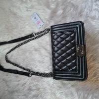 ราคา กระเป๋าแบรนด์แท้ กระเป๋าสะพายข้างผู้หญิง สไตล์ชาแนลบอย 8 10 นิ้ว กระเป๋าแฟชั่น2022 กระเป๋าวินเทจ กระเป๋าสะพายแฟชั่นผญ เกาหลี B801 B10 (16664536616)