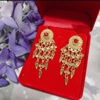 ราคา ต่างหูแม่หญิงการะเกดแบบระย้า ประดับพลอย (1075512955)
