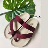 ราคา ส่งเร็ว รองเท้าแตะสไตล์วินเทจ แฟชั่น รองเท้าแตะไบเก้น ลดขนาด1ไซส์ (17648523056)