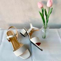 ราคา size 36 45 Plain strap high heel 1 5 นิ้ว 2 นิ้ว รองเท้าไซส์ใหญ่ และรองเท้าไซส์ปกติ รองเท้าแตะรัดส้นส้นสูง (12579998962)