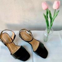ราคา size 36 45 Plain strap high heel 1 5 นิ้ว 2 นิ้ว รองเท้าไซส์ใหญ่ และรองเท้าไซส์ปกติ รองเท้าแตะรัดส้นส้นสูง (12579998960)