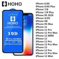 ราคา HOHO ฟิล์มกระจก iphone 14 Plus 6S 6 7 8 Plus X XR XS MAX 11 Pro max iPhone 14 Pro Max 12 Mini 12 Pro Max 13 Pro Max 13 Mini SE 2020 12 focus 10D ฟิล์มกระจกกันกระแทก ฟิล์มกระจกเต็มจอ Glass (13606394662