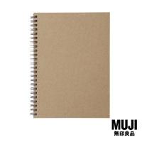 ราคา มูจิ สมุดขนาด A5 แบบไม่มีเส้นสันห่วง MUJI Doublering Notebook A5 Plain 80 Sheets (14587796822)