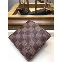 ราคา พร้อมกล่อง กระเป๋าสตางค์สั้นสีแดงสีน้ำตาลพับสำหรับผู้หญิงมีกระเป๋าสแน็ปสำหรับเปลี่ยนช่องใส่บัตรเครดิตสามช่องและช่องใส่ธนบัตรแบบยาวขนาด 10X10Cm N62664 (16816073156)