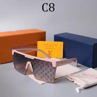 ราคา LOUIS VUITTON แว่นกันแดดเลนส์เดี่ยวสำหรับผู้ชายและผู้หญิง แว่นกันแดดแฟชั่นแบรนด์หรูลายน้ำลายตัวอักษร LV ใส่ได้ทุกโอกาสเหมาะกับการเดินทางกลางแจ้ง1487 (13660237793)