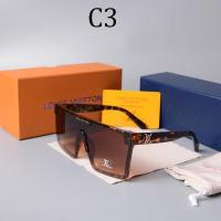 ราคา LOUIS VUITTON แว่นกันแดดเลนส์เดี่ยวสำหรับผู้ชายและผู้หญิง แว่นกันแดดแฟชั่นแบรนด์หรูลายน้ำลายตัวอักษร LV ใส่ได้ทุกโอกาสเหมาะกับการเดินทางกลางแจ้ง1487 (13660237788)