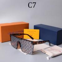 ราคา LOUIS VUITTON แว่นกันแดดเลนส์เดี่ยวสำหรับผู้ชายและผู้หญิง แว่นกันแดดแฟชั่นแบรนด์หรูลายน้ำลายตัวอักษร LV ใส่ได้ทุกโอกาสเหมาะกับการเดินทางกลางแจ้ง1487 (13660237792)