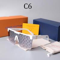 ราคา LOUIS VUITTON แว่นกันแดดเลนส์เดี่ยวสำหรับผู้ชายและผู้หญิง แว่นกันแดดแฟชั่นแบรนด์หรูลายน้ำลายตัวอักษร LV ใส่ได้ทุกโอกาสเหมาะกับการเดินทางกลางแจ้ง1487 (13660237791)
