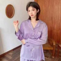 ราคา ชุดนอน ชุดนอนผ้าซาติน ชุดนอนคู่รัก ชุดนอน ชุดนอนแขนยาวขายาวชุดนอนสาวอวบ M 5XL ชุดนอนราคาถูก ชุดนอนขายาวผ้านิ่มใส่สบาย (14487241995)