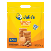 ราคา บิสกิตเนยถั่ว และ รสชีส ห่อใหญ่ 360g Julie s peanut butter biscuit (4698346499)